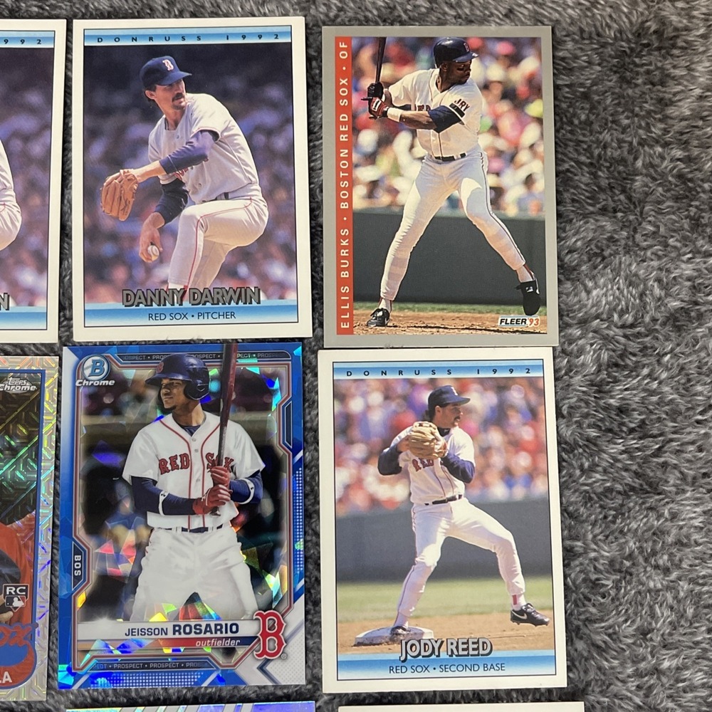Boston Red Sox Baseball 21 Card Lot - Auto, Rookies,‎ Base, Insert, Parallel - Picture 5 of 9